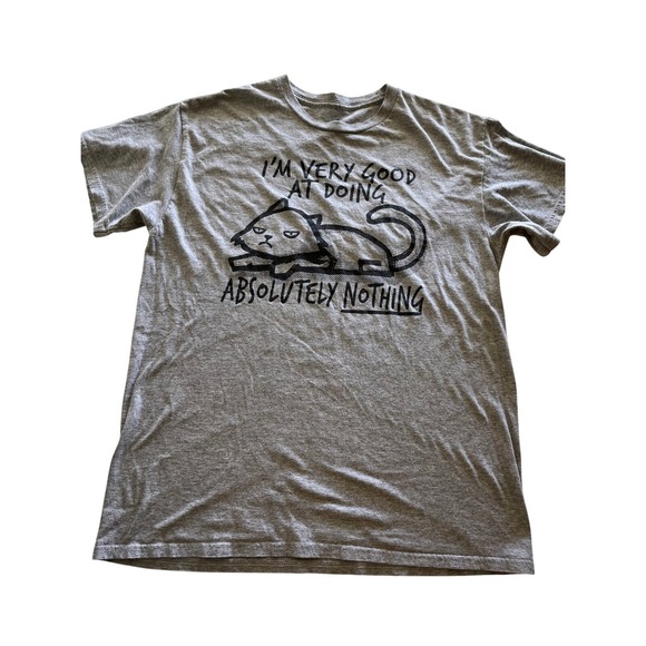 Other - unisex Heather Gray Cotton Blend Short Sleeve Crew Neck T-Shirt Size M
